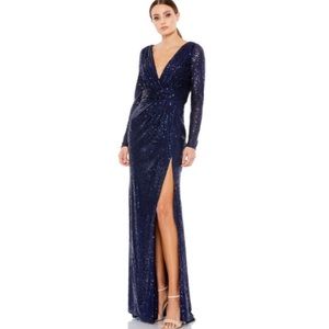 MacDuggal Midnight Sequin Gown.
